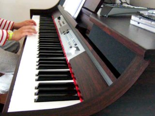 "Petit Bonhomme", méthode Colin de piano enfant, leçon 1