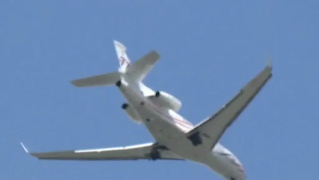 Bourget 2013 - démonstration du Falcon 7X - premier jour