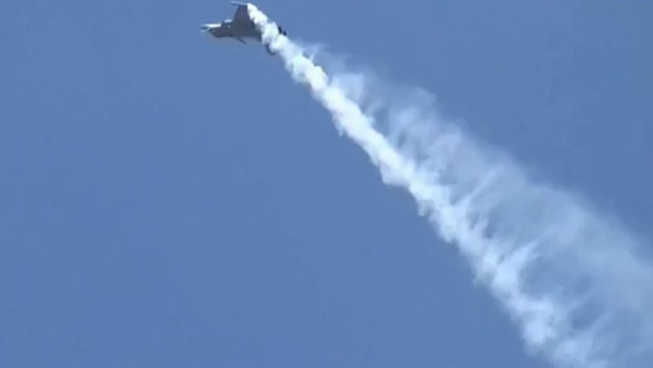 Bourget 2013 - démonstration du rafale (armée de l'air) - premier jour