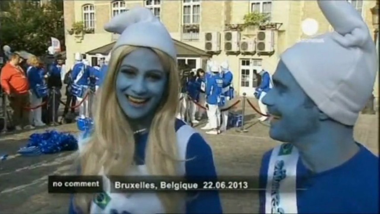 40 ambassa-schtroumpfs à Bruxelles...