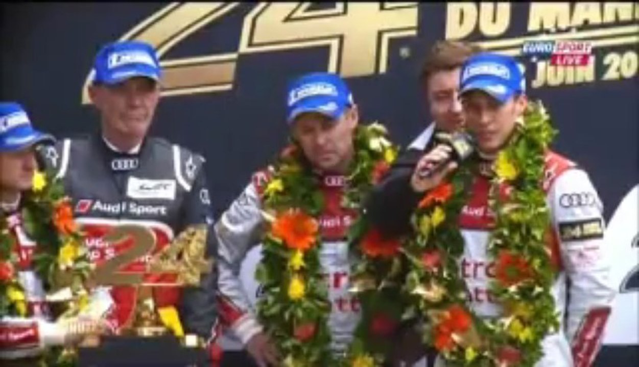 24 h Le Mans 2013 - Podium, interviews