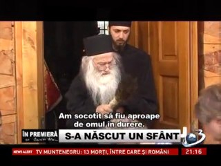 PARINTELE IUSTIN la "In premiera": AM STAT MEREU IN LEGATURA CU SUFERINTA OMULUI