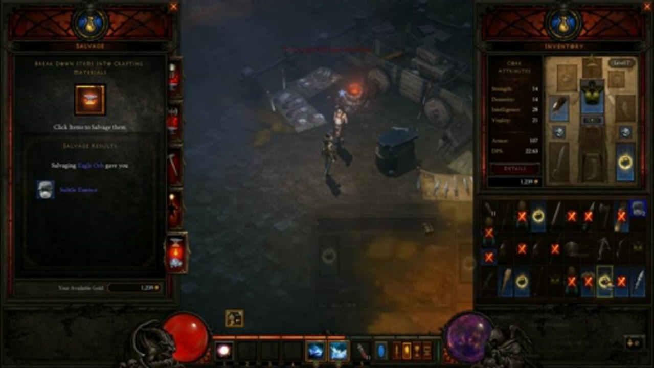 Diablo III - Patch beta 10: Salvaging chez l'artisan forgeron