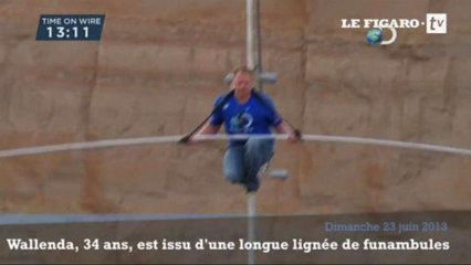 Le funambule Nik Walenda traverse le Grand Canyon sans sécurité