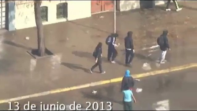 Chili : Lancé de cocktail Molotov sur la police