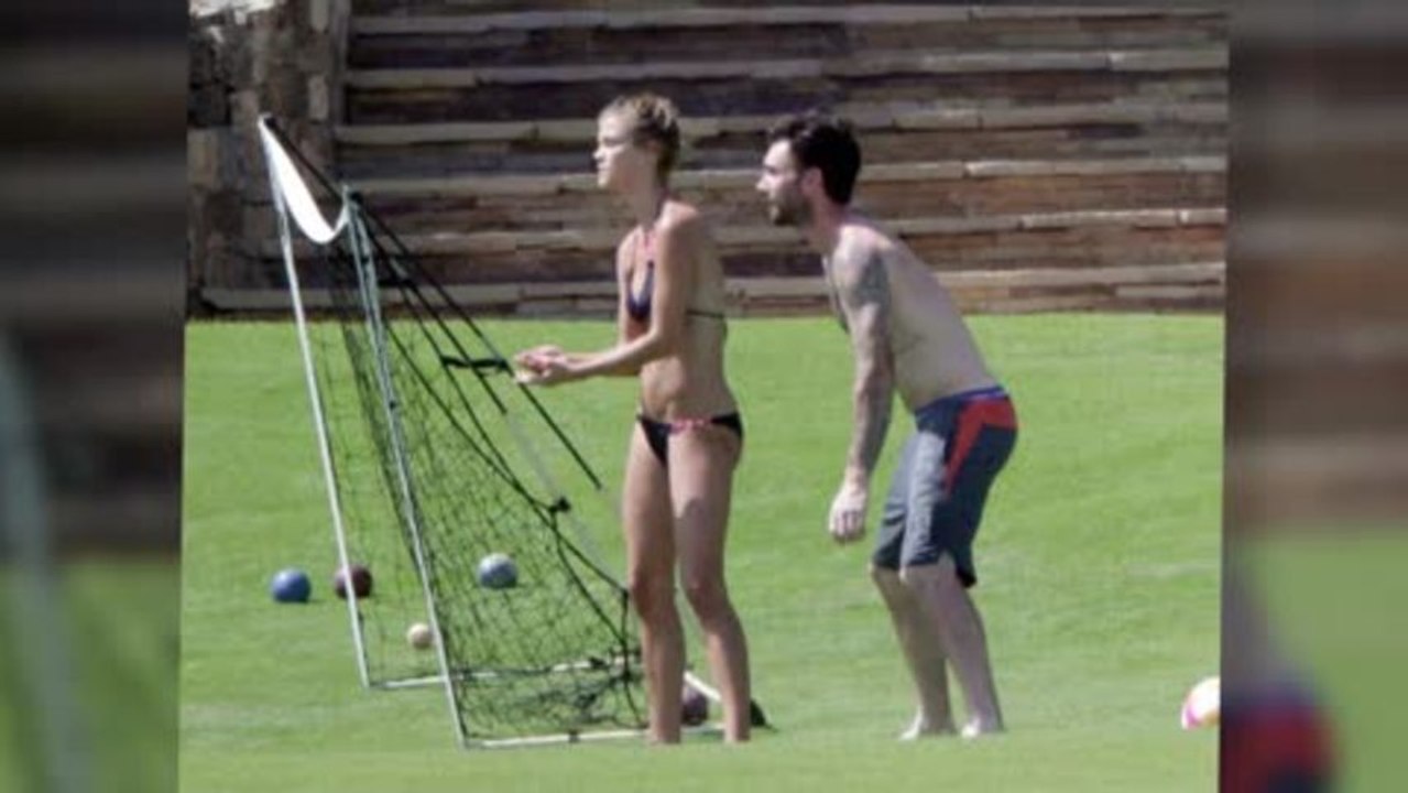 Bikini-Clad Nina Agdal and Adam Levine Seen Together in Mexico