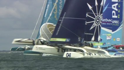 Départ de la 3ème étape: Dun Laoghaire-Plymouth