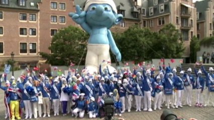 People become blue for the smurfs