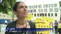 Berlin: Amnesty manifeste devant l'ambassade turque