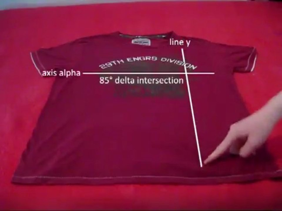 L'ultime méthode pour plier un t-shirt (humour)