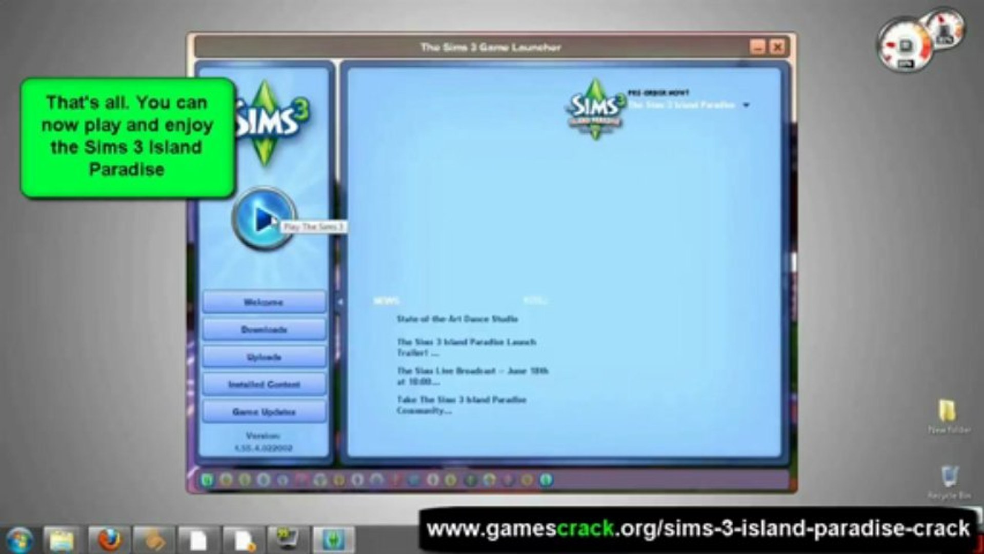 How to Install Sims 3 Island Paradise Crack [Tutorial HD] - video  Dailymotion