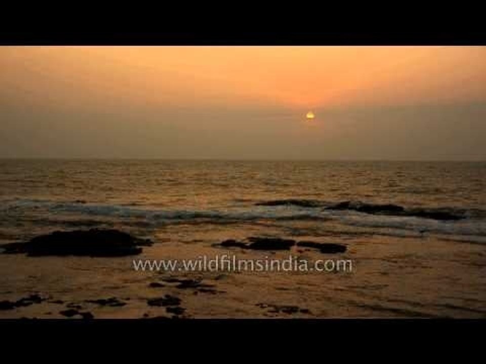 Sunset on the shores of the Arabian Sea