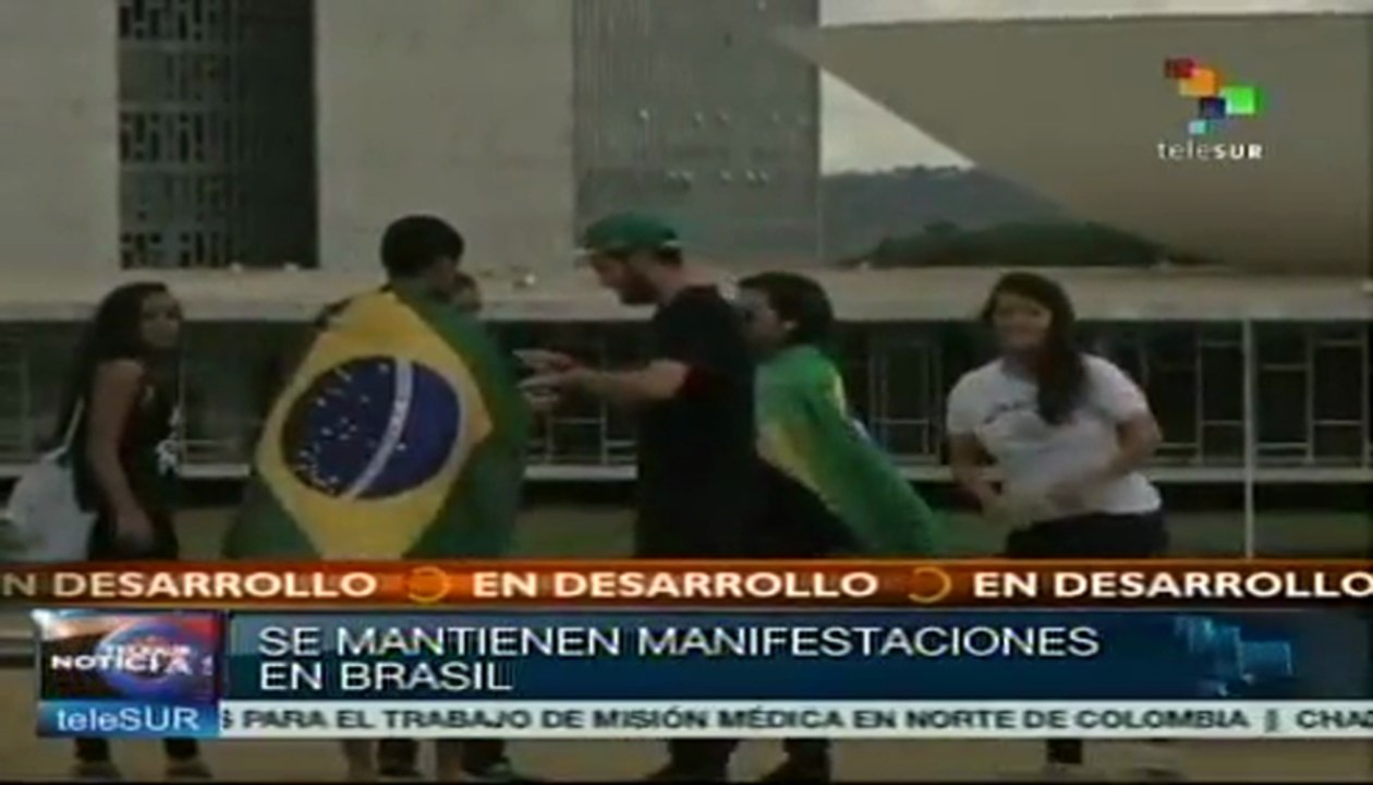 Organizan brasileños nueva semana de manifestaciones