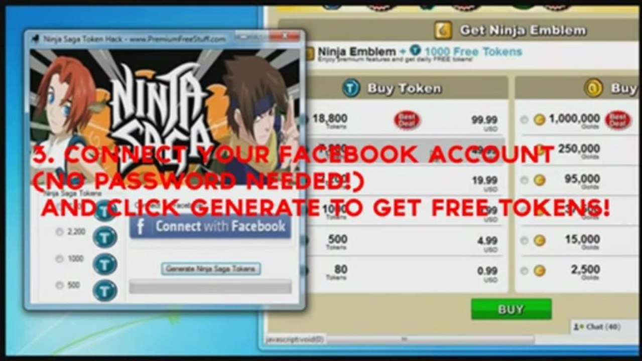 NINJA SAGA TOKEN GENERATOR HACK NEW FREE DOWNLOAD 2013 NEW