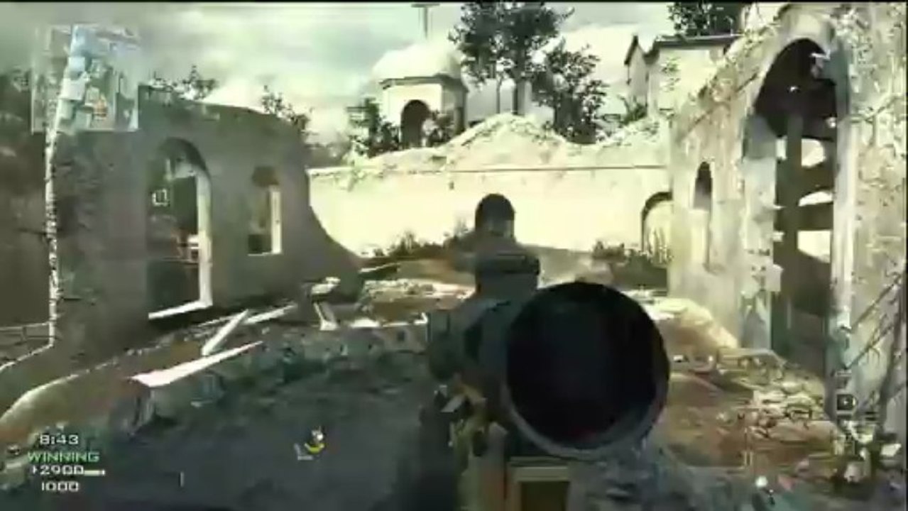 MW3 Team MSR Silencer Gameplay - Q&A 1 - Vikkstar123