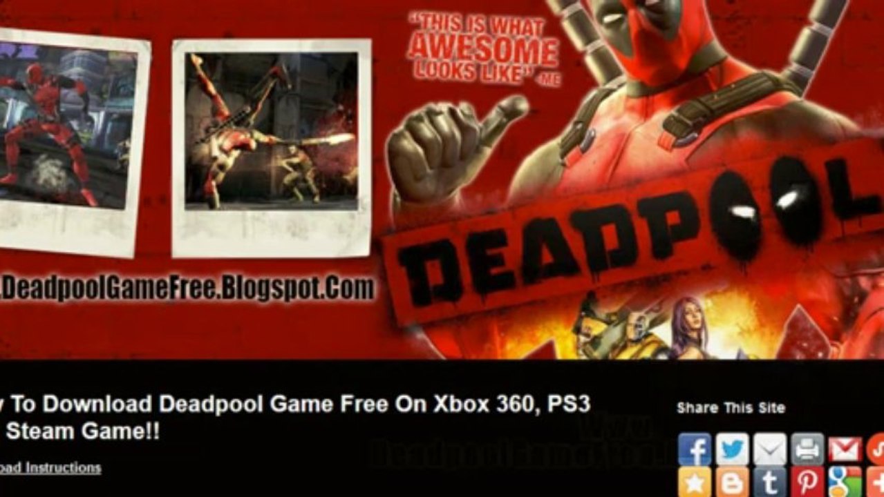 Deadpool Game Crack + Free Download Tutorial