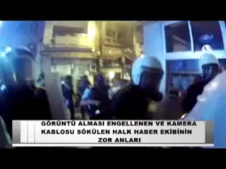 GÖRÜNTÜ ALMASI ENGELLENEN HALK HABER EKİBİNE MUDAHALE