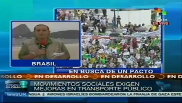 Brasil: movimientos sociales protestan contra manipulación mediática