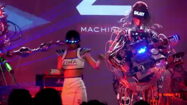 Robot rockers give debut performance in Japan