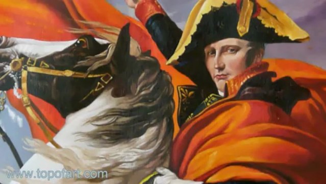 Napoleon Crossing the Alps by David | Painting Reproduction Hand-Painted Step by Step