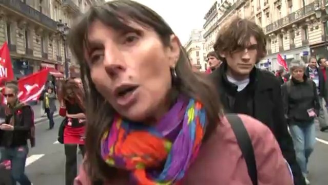 Antifa hommage Clément Méric - Itw Olivier Besancenot Christine Poupin / Paris 23 juin 2013 ©2013