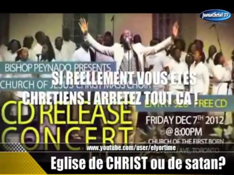 Eglise de CHRIST ou église de satan????