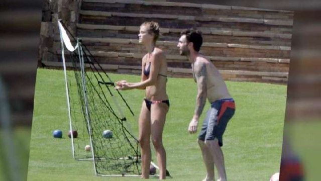 Nina Agdal and Adam Levine Seen Together