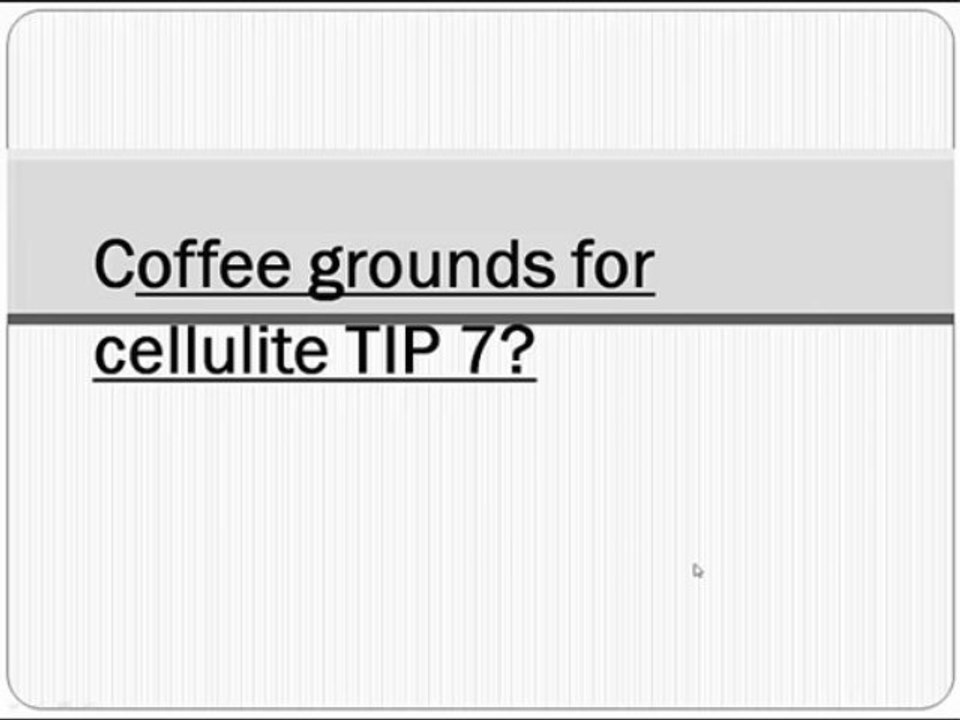 coffee cellulite wraps tip 7 drink a lot of water each day