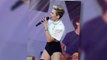 Miley Cyrus Flaunts Legs at Performance