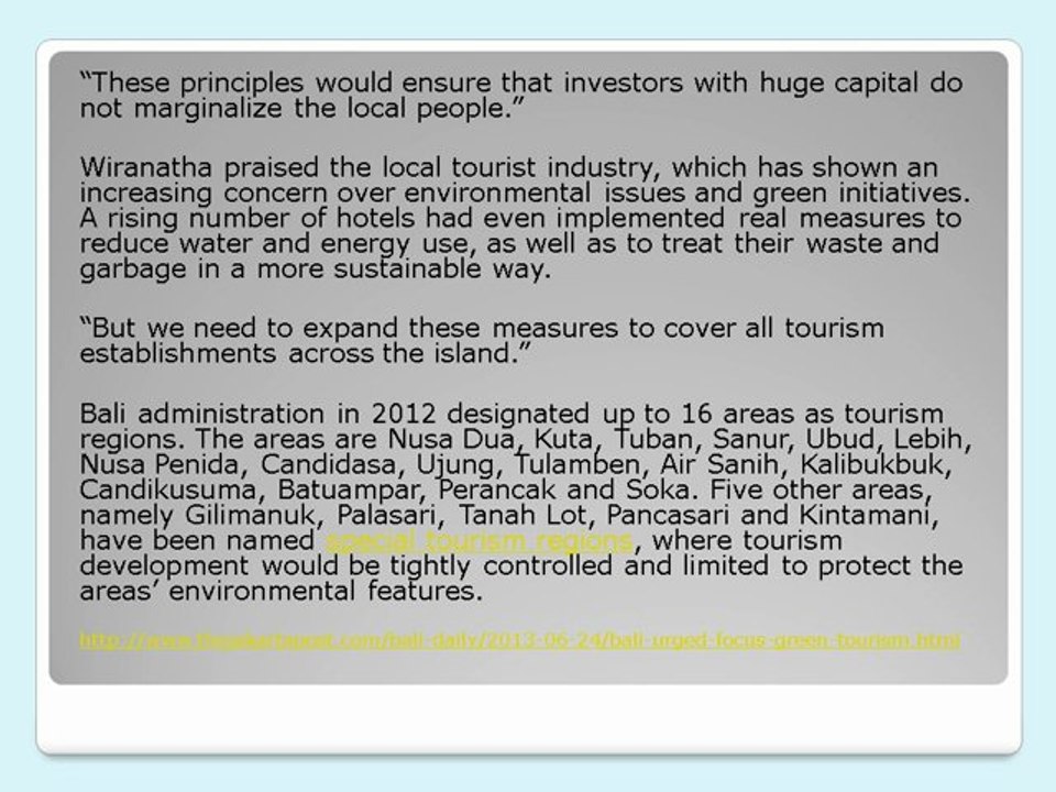 crown capital eco management jakarta reviews-Bali focus on green tourism
