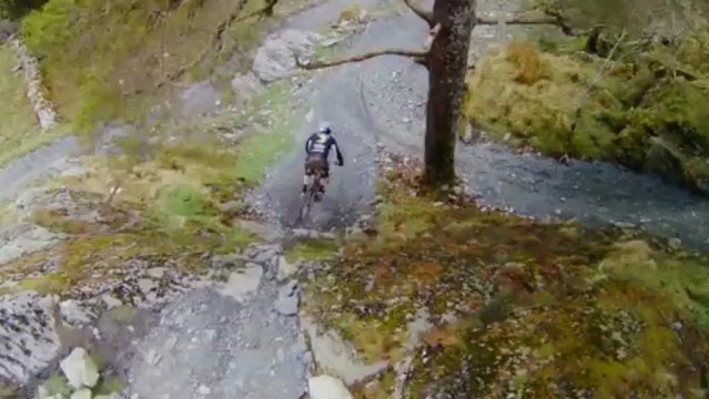 Gee Atherton gets hunted by a Peregrine Falcon