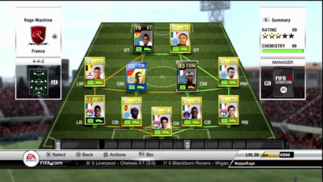FIFA 12 - Squad Builder - TOTS Belhanda [French League]