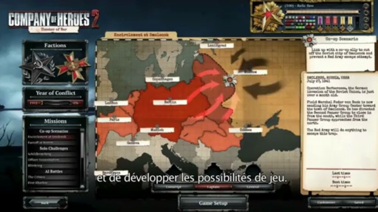 Company of Heroes 2 - Journal des développeurs - Solo