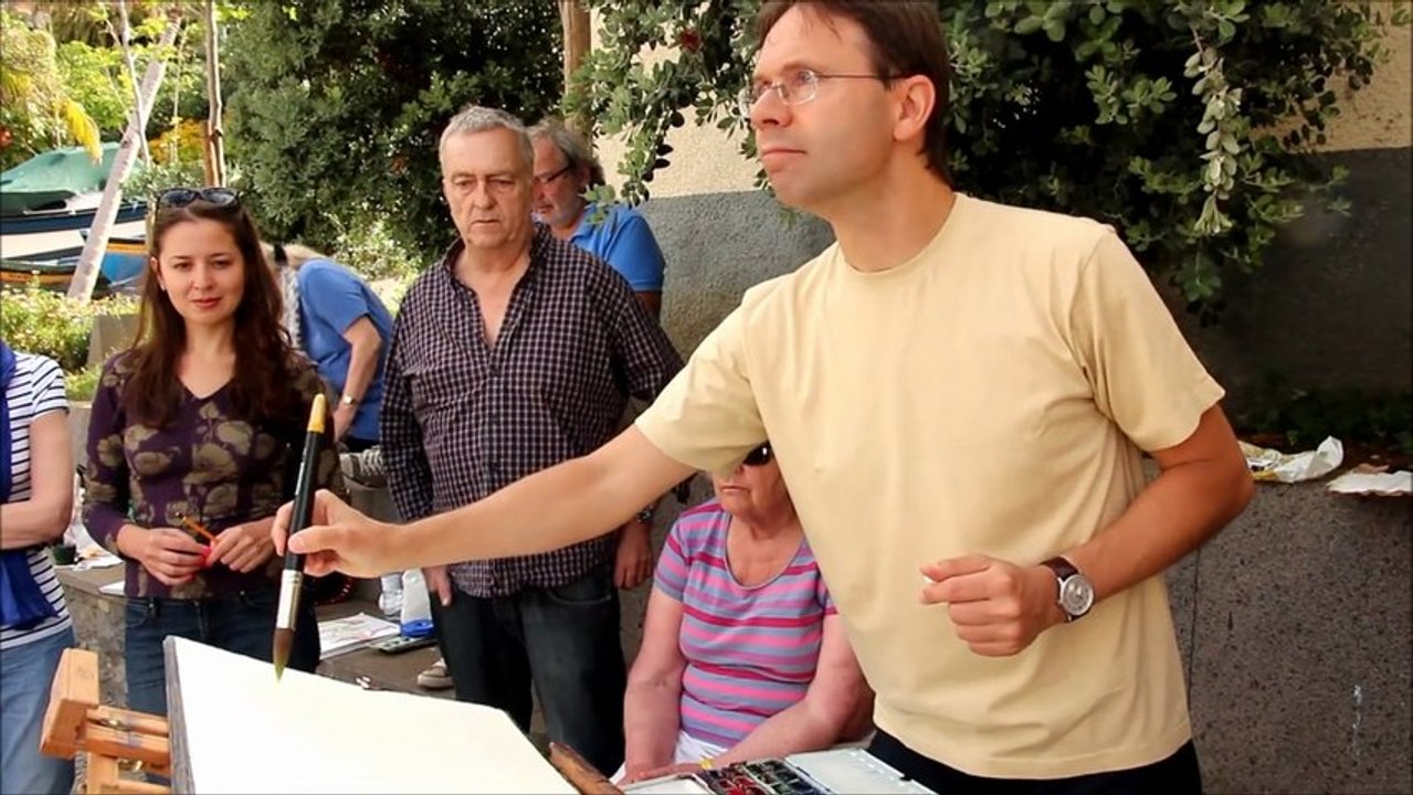 Patrick Fouilhoux Stage de peinture à Madère / watercolor painting in Madeira (Portugal)
