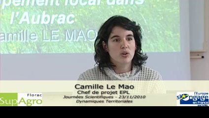 Js 2010 : Camille Le Mao - A l'interface entre enseignement technique, supérieur...