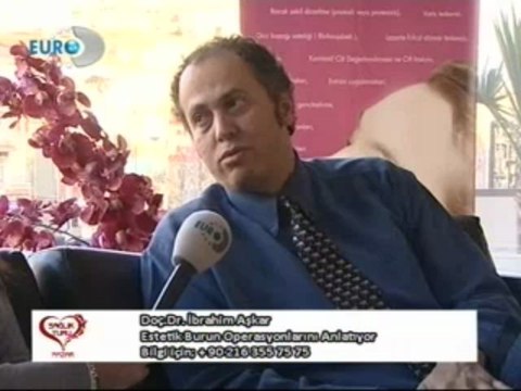 Doç. Dr. İbrahim Aşkar, saglik turu programında burun estetiği hakkinda bilgi veriyor