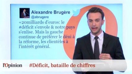 #tweetclash :  #Déficit, bataille de chiffres