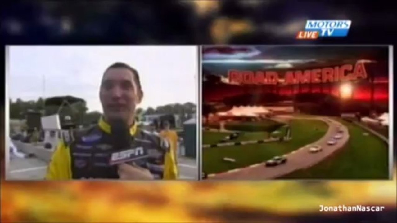 Max Papis vs Billy Johnson Road America 2013 NASCAR Nationwide