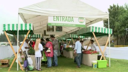 Trueque de basura por vegetales