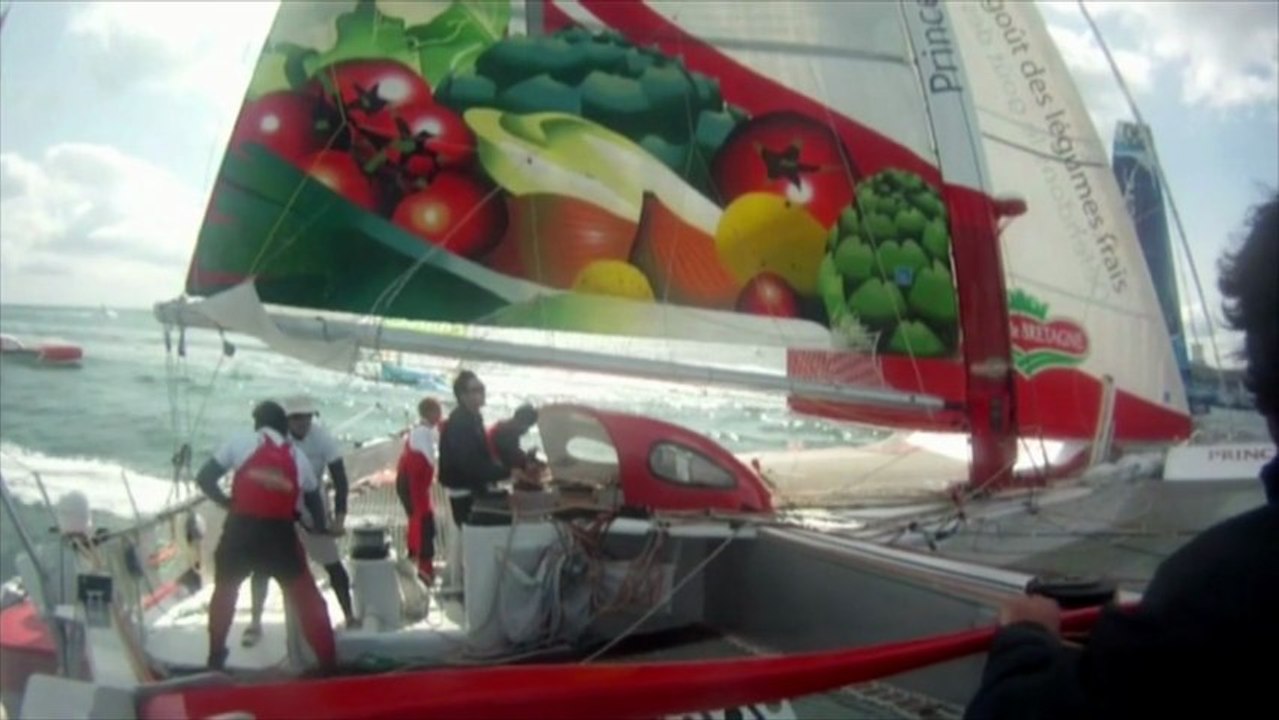 Images embarquées du Maxi 80 Prince de Bretagne - 25/06/2013