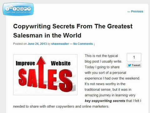 Copywriting Secrets From The Greatest Salesman in the World