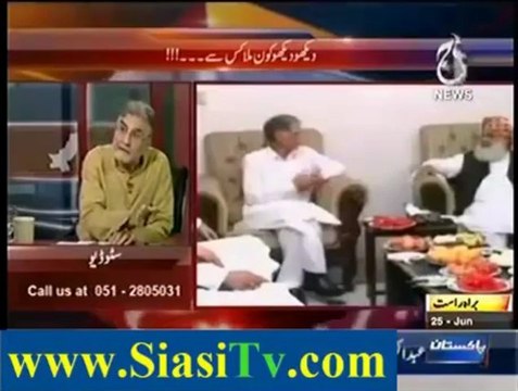 Pervez Khattak Silently Meets Maulana Fazal-ur-Rehman