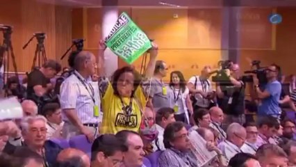 Tensión en la junta de accionistas de Bankia