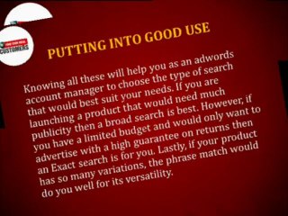 Know More About Adwords Match Types