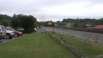 Norfolk Southern stack and empty well train through Austell Ga. into Whitaker Yard.