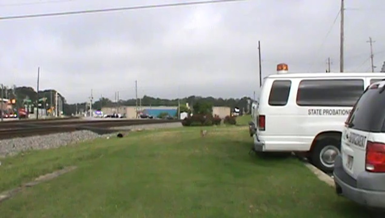 Norfolk Southern Triple Crown roadrailer train southeast through Austell Ga.