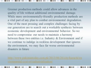 crown capital management group-Environmental cost of industrialisation