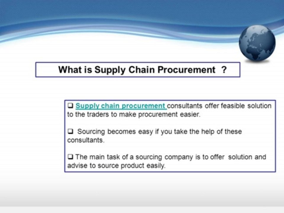 Importance of Supply Chain Procurement Consultants