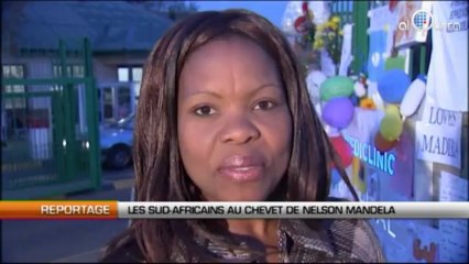 Les Sud-Africains au chevet de Nelson Mandela