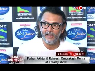 Farhan Akhtar & Rakeysh Omprakash Mehra at a reality show
